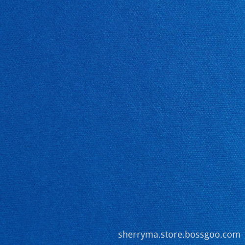 Blue interlock jersey 100% polyester weft knitted fabric